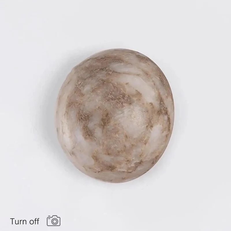 Top Shelf Alabaster Wall Sconce With Translucent Moonlight Glow And Smooth Cloud Texture For Modern Nordic Home Decor That Brings An Absolute Knockout Ambient Vibe To Any Everyday Living Room Space