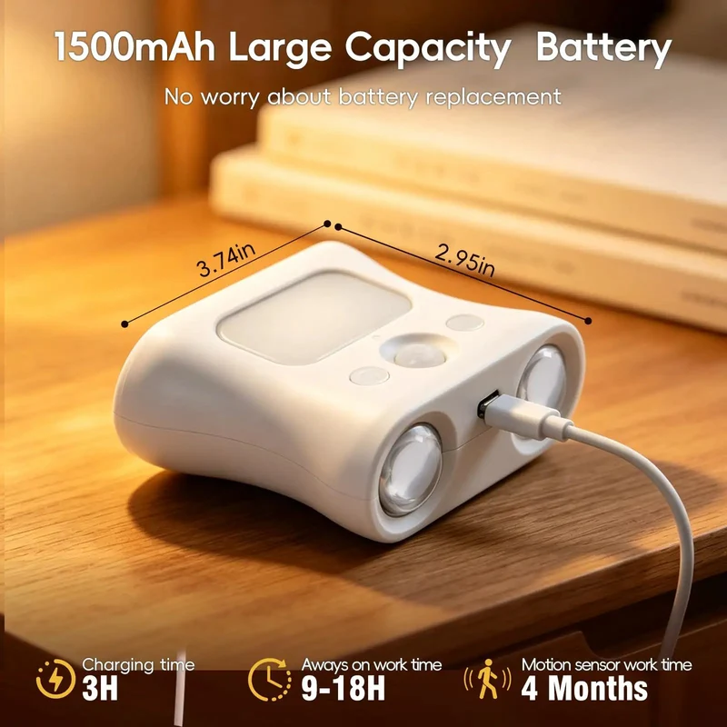 The Real Deal Rechargeable Wireless LED Motion Sensor Light With Remote Indoor Wall Sconce Features Smart Auto Detect Modes And Stress Free Room Setup
