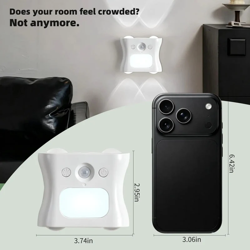 The Real Deal Rechargeable Wireless LED Motion Sensor Light With Remote Indoor Wall Sconce Features Smart Auto Detect Modes And Stress Free Room Setup