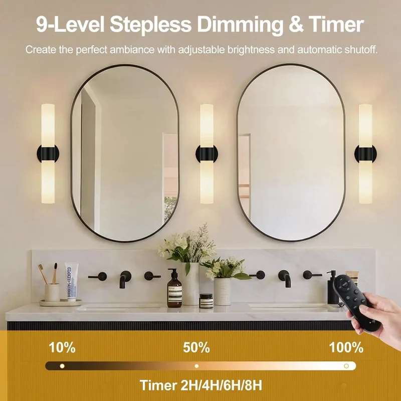 Rechargeable Wall Sconces Set Of Two Modern Matte Cordless Lights With Remote Dimmable Milky Glass Wireless Battery Fixture Level Up Your Digs Bedroom Bathroom Living Room Hallway