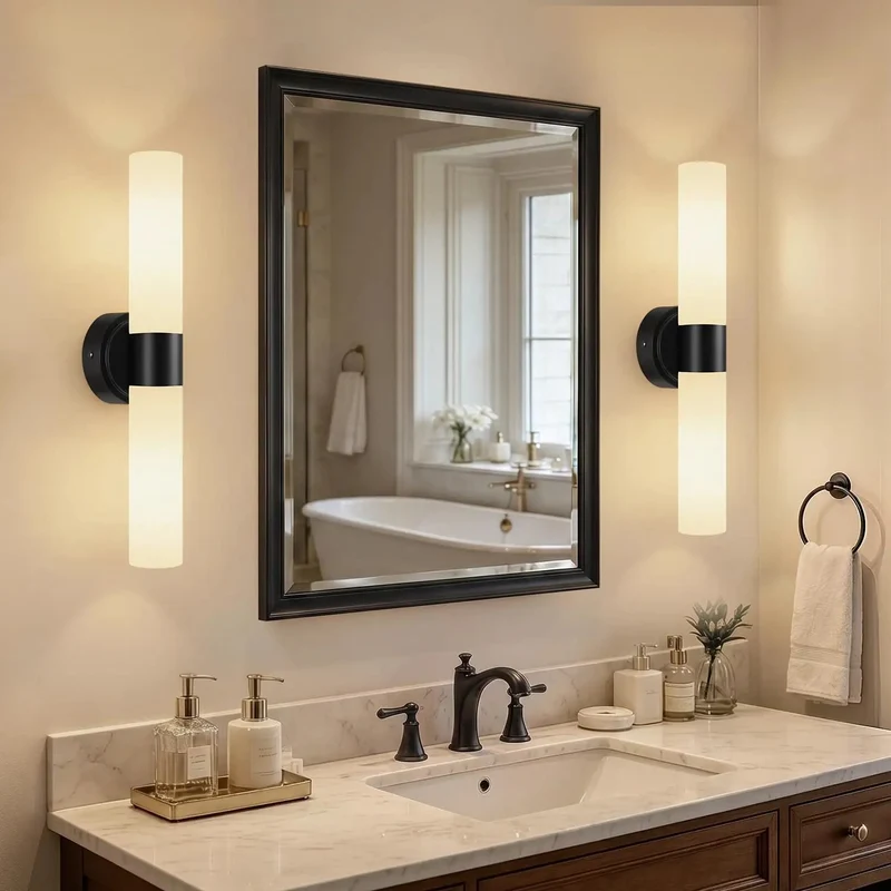 Rechargeable Wall Sconces Set Of Two Modern Matte Cordless Lights With Remote Dimmable Milky Glass Wireless Battery Fixture Level Up Your Digs Bedroom Bathroom Living Room Hallway