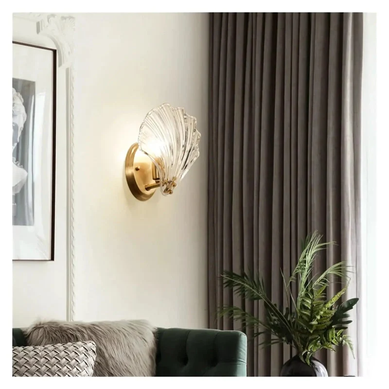 Chic Crystal Wall Sconces Featuring Copper Shell Iron Frame For Bedroom And Hallway Lighting Durable Glass Shade Delivers Rock Solid Performance And Sets A Chill Vibe Upgrade In Any Modern Room