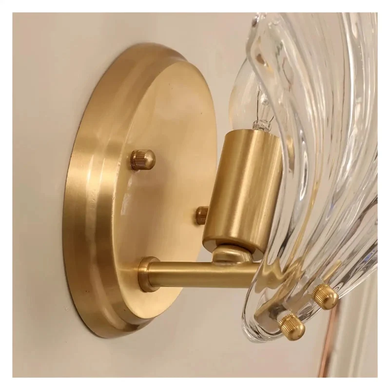 Chic Crystal Wall Sconces Featuring Copper Shell Iron Frame For Bedroom And Hallway Lighting Durable Glass Shade Delivers Rock Solid Performance And Sets A Chill Vibe Upgrade In Any Modern Room