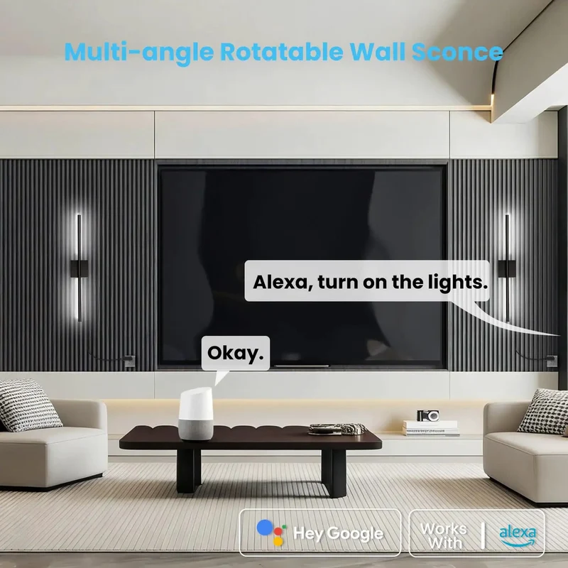 Set Of 2 Black Plug In Wall Sconces For Acoustic Wall Panels, 28 Inch Dimmable Slat Wall Lights With Memory Dimming, Adjustable Color Temperature, Smooth Plug And Play Setup For A Total Vibe Upgrade