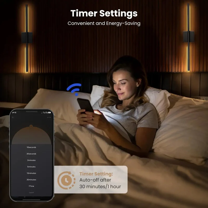 Set Of 2 Black Plug In Wall Sconces For Acoustic Wall Panels, 28 Inch Dimmable Slat Wall Lights With Memory Dimming, Adjustable Color Temperature, Smooth Plug And Play Setup For A Total Vibe Upgrade
