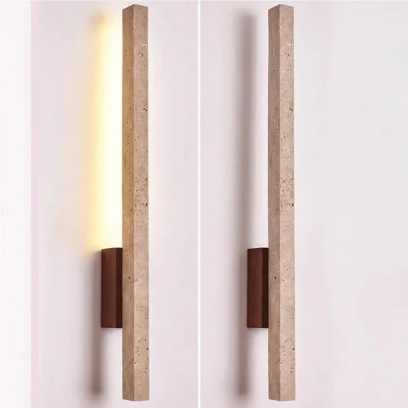 Linear Wall Sconce With Natural Walnut Grain Slim Vertical Design Modern Minimalist Lighting Fixture Boosts Bedroom Living Room And Hallway Vibes Featuring Clean Architectural Lines And Soft Warm Glow To Slay Your Main Character Aesthetic