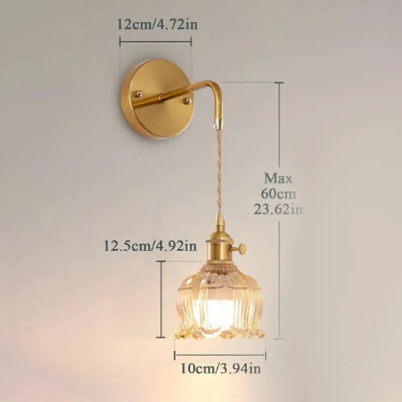 USB Rechargeable RGB Wall Light With Remote Dimming And Sleek Glass Flower Lampshade Hits Different For Bedroom Living Room No Wiring Needed Makes Your Space Feel Fresh Comes Ready As A Super Handy Two Pack
