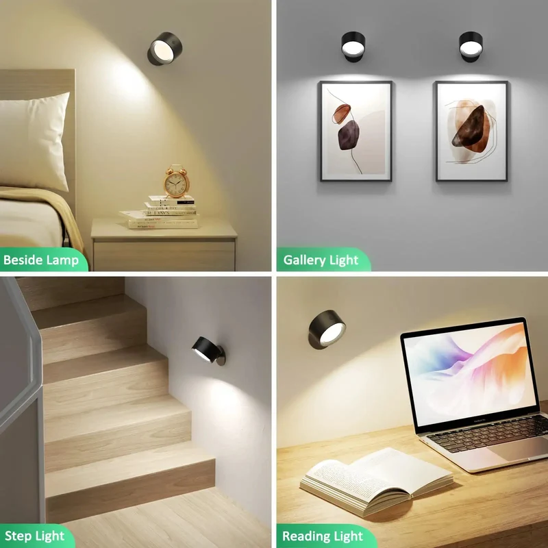 Totally Cordless Led Wall Sconces With Remote Control And Rechargeable Dimmable Bedroom Lighting, Usb Charged Bedside Lamps For Hallways And Modern Home Decor, Pretty Darn Bright Fixtures