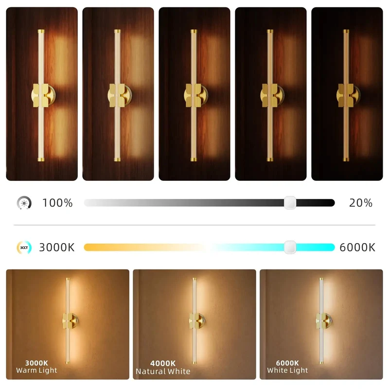 Gold Wall Sconces Set Of Two, 22 Inch Modern Cordless Lamp Fixtures For Hallways And Bedrooms, Rechargeable Battery Lights With No Wiring Headache And Top Tier Ambient Glow