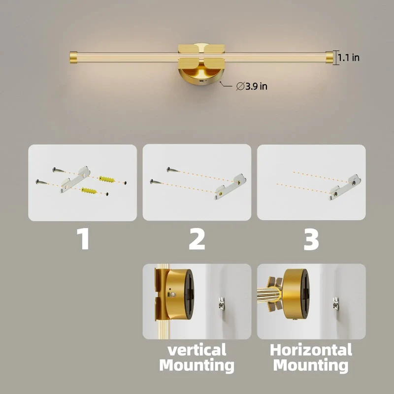 Gold Wall Sconces Set Of Two, 22 Inch Modern Cordless Lamp Fixtures For Hallways And Bedrooms, Rechargeable Battery Lights With No Wiring Headache And Top Tier Ambient Glow