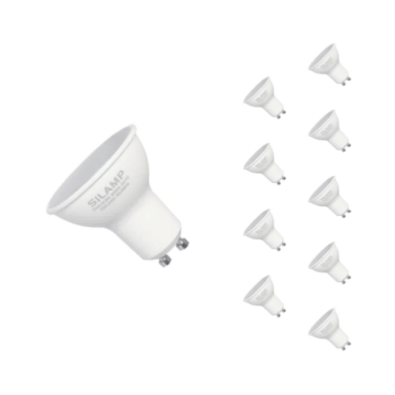 Ampoule LED GU10 6W 220V SMD2835 PAR16 10LED 100° - Pack de 10