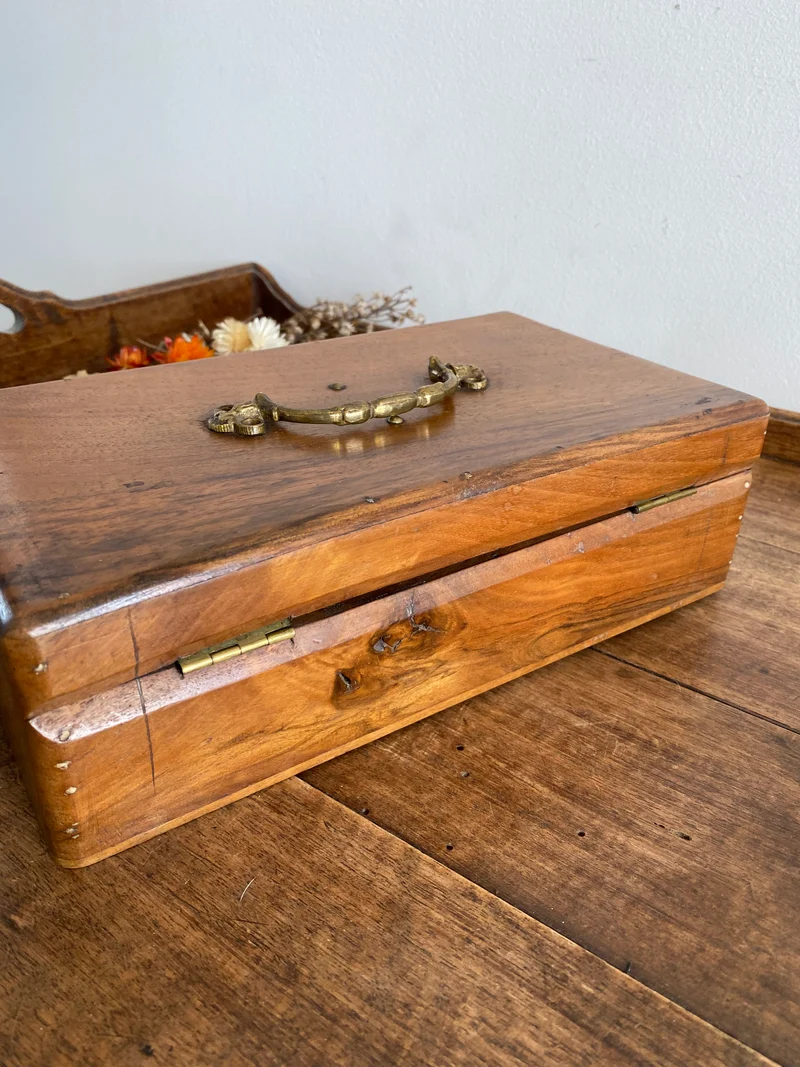 Coffret en bois vintage