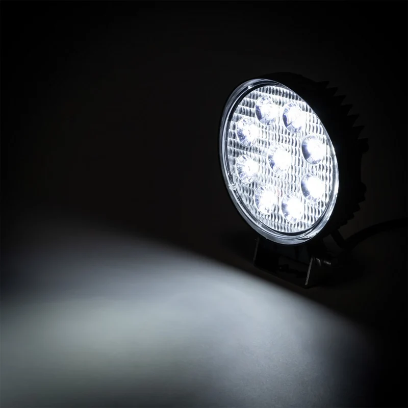 Projecteur de travail LED rond 27 W / 1450 lumens