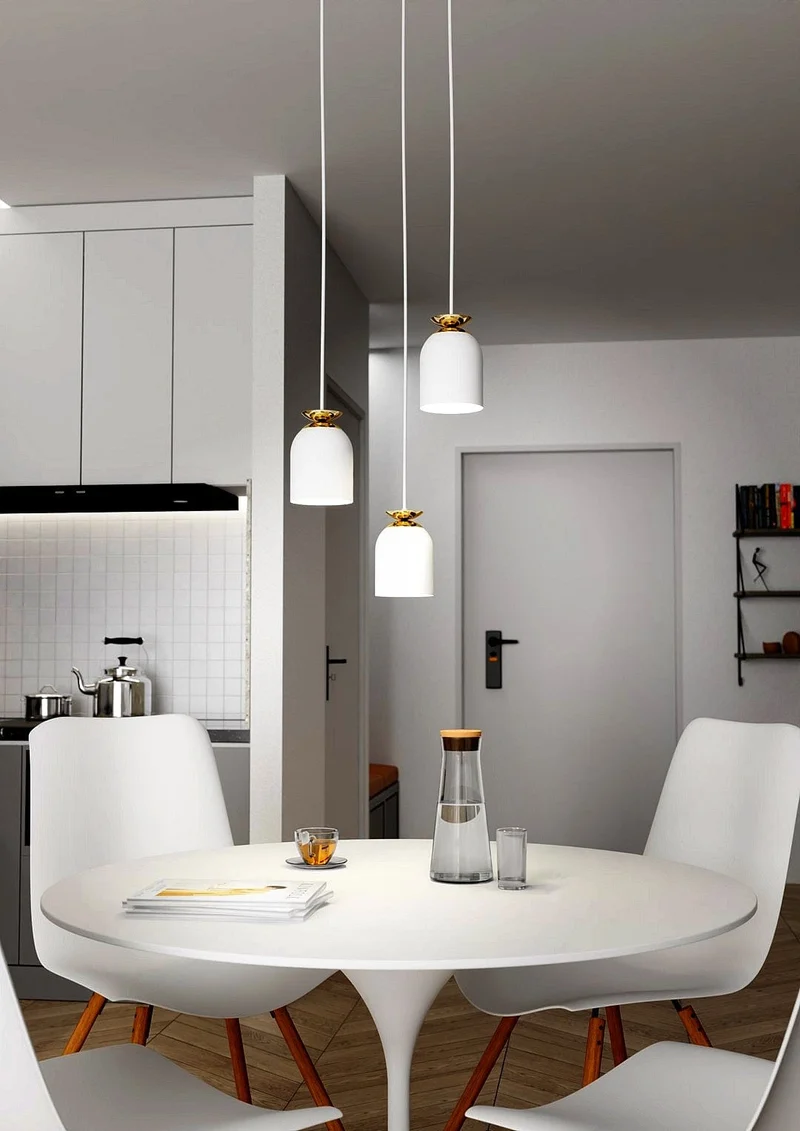 Eclairage Salle a Manger Noir Moderne