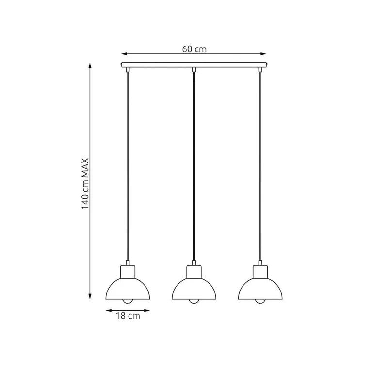 Suspension Blanc Scandinave