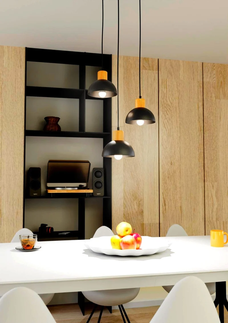 Suspension Design Naturel Noir