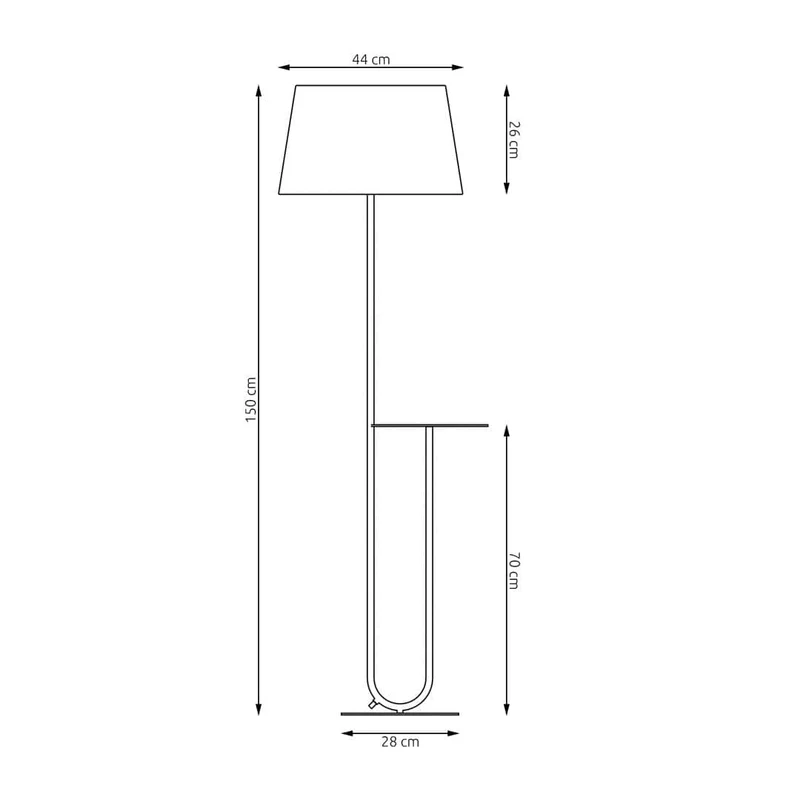 Lampadaire Beige de Salon