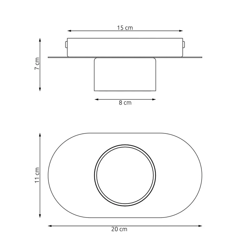 Spot noir LED d’intérieur