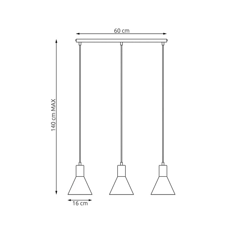 Suspensions Noires Table de Salon