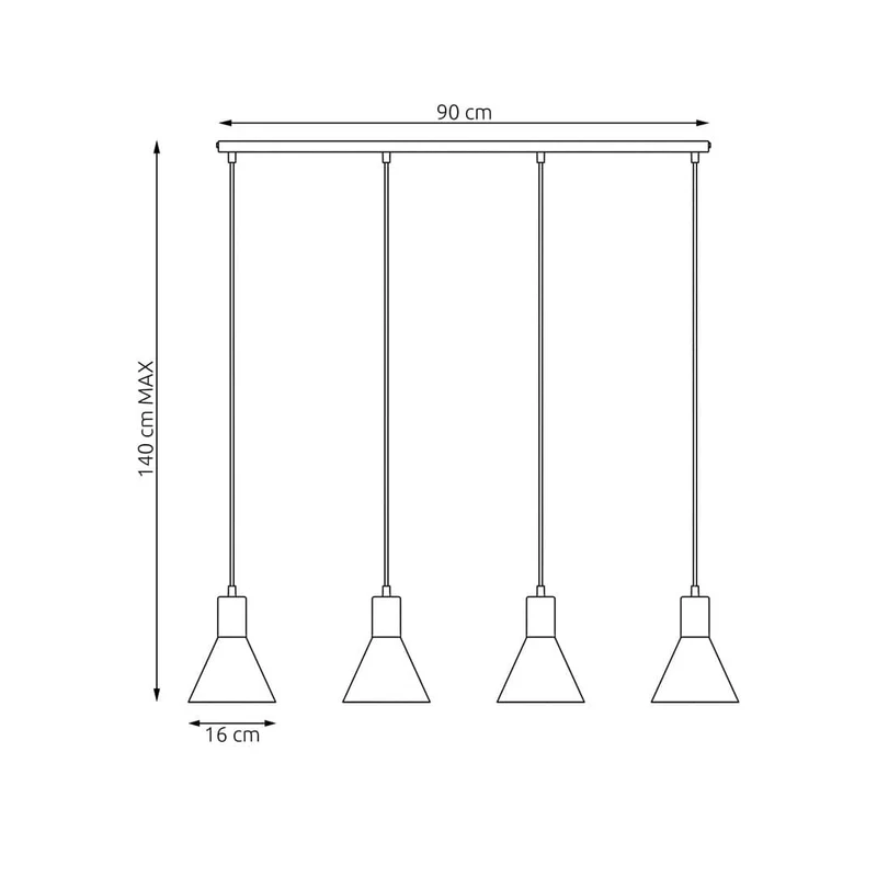 Suspensions Noires Table de Salon