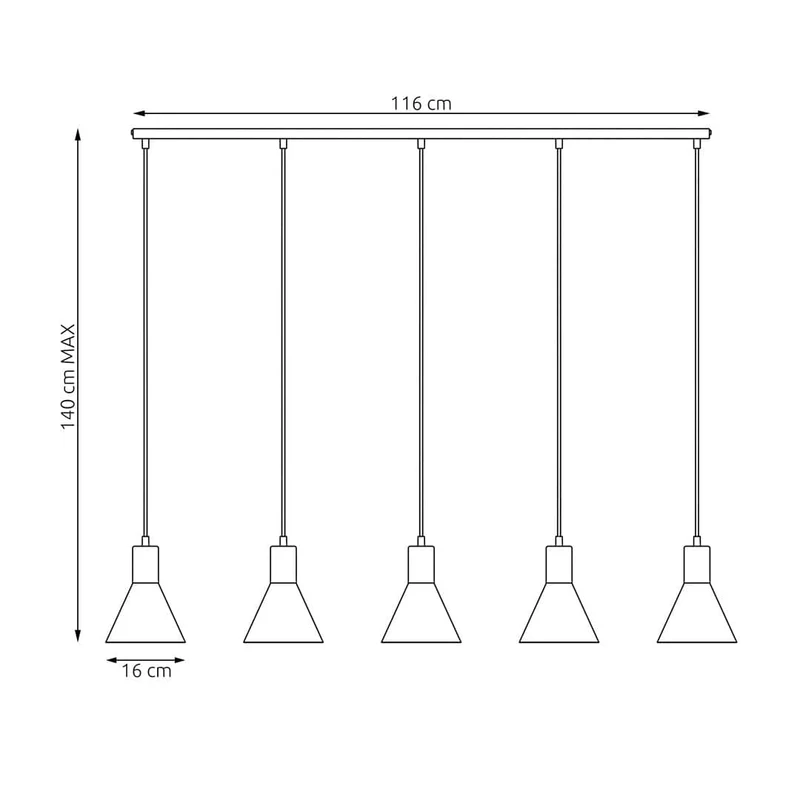 Suspensions Noires Table de Salon