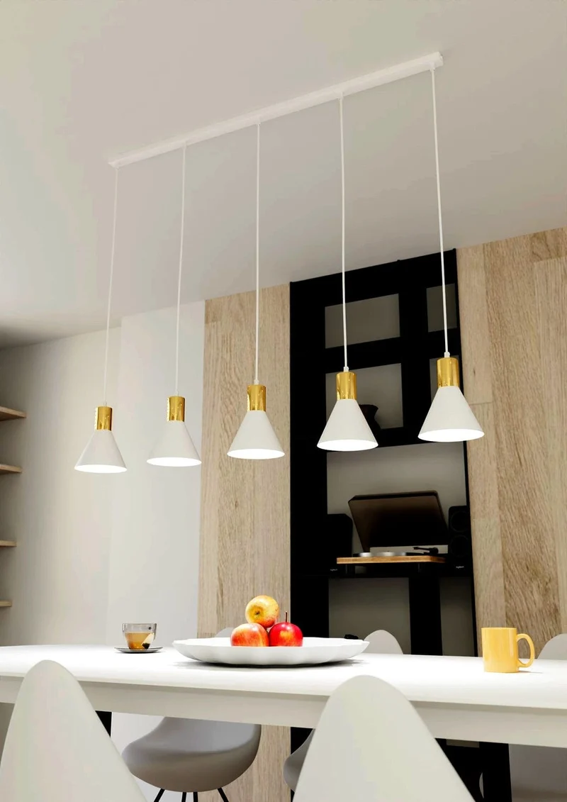 Suspensions Noires Table de Salon
