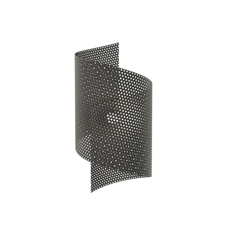 Applique LED spirale noire