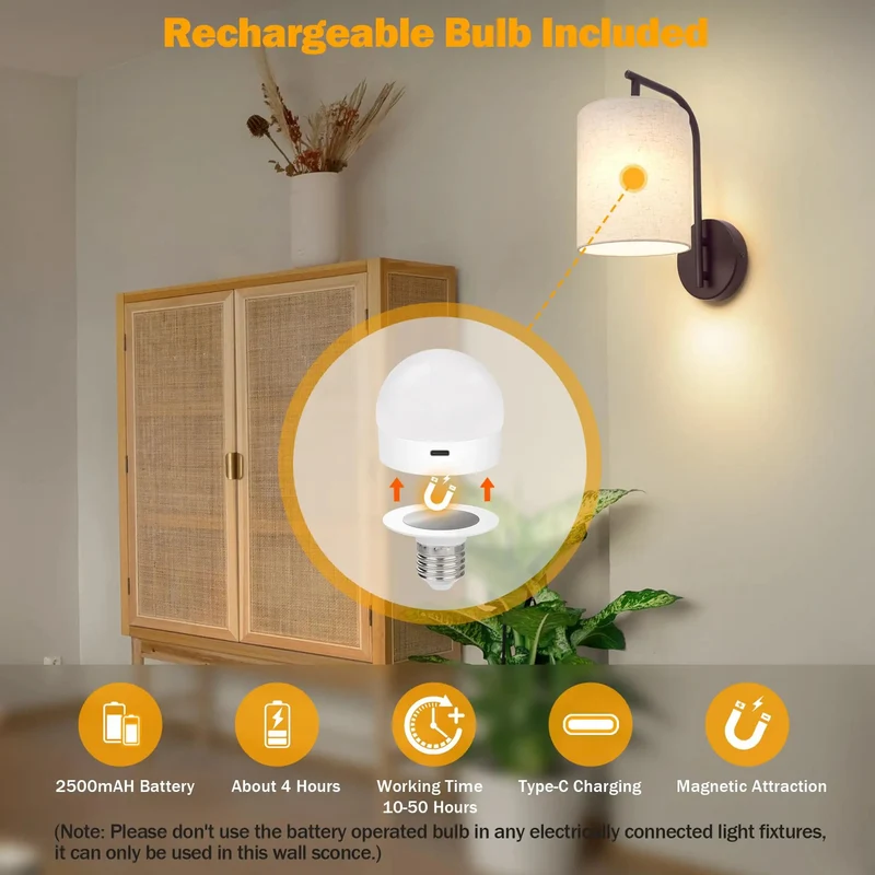 Wireless Wall Sconces Set Of Two Dark Chocolate Finish Battery Operated Rechargeable Led Plug Free Ambient Lighting For A Clean Modern Vibe That Totally Slaps