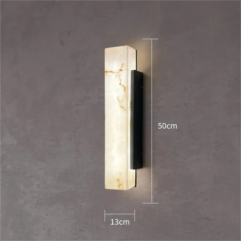 Badass Sleek Linear Wall Sconce Featuring Top Shelf Imitated Marble Accents And Durable Warm LEDs For Clean Modern Ambiance In Any Home Space Upgrades Your Decor With Straight Up Premium Style