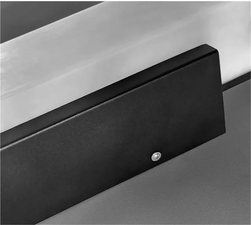 Badass Sleek Linear Wall Sconce Featuring Top Shelf Imitated Marble Accents And Durable Warm LEDs For Clean Modern Ambiance In Any Home Space Upgrades Your Decor With Straight Up Premium Style