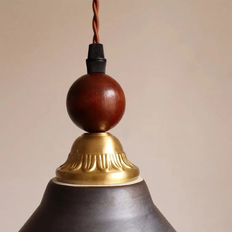 Premium Vintage Gold Ceramic Wall Sconce Featuring Sturdy Brass Frame And Hand Painted Striped Shade Designed To Serve Hella Cool Retro Vibes And A Slick Glow For Modern Spaces