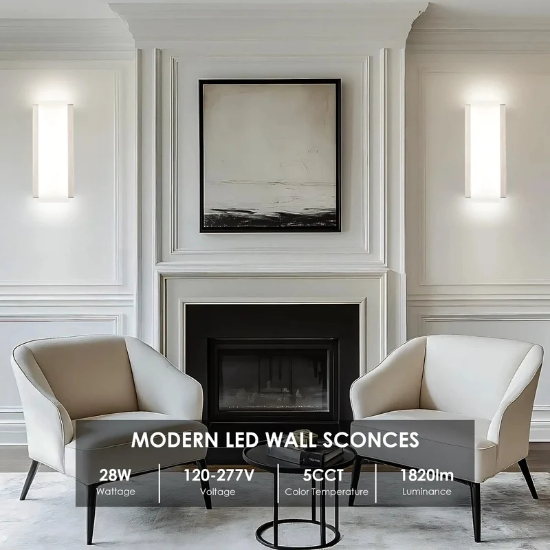 Modern Brushed Nickel Wall Sconces Set Of Two Hardwired Led Lights Featuring Smooth Three Level Dimming And Adjustable Warm To Cool White Glow For A Total Game Changer Room Setup And Chill Decor Vibes