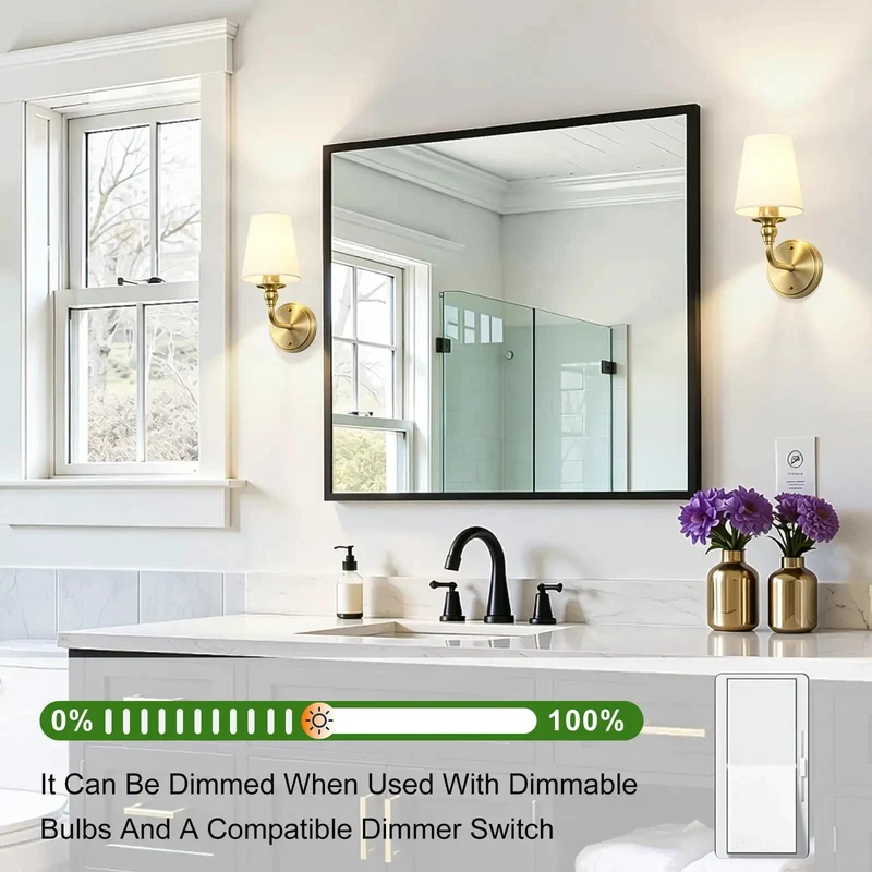 Top Shelf Wall Sconces Set Of Two Featuring Brushed Gold Frame And Soft White Linen Shade Solid Pick For Modern Bathroom Bedroom Or Hallway Vanity Lighting Adding Clean Farmhouse Charm To Authentic Americana Decor Vibe