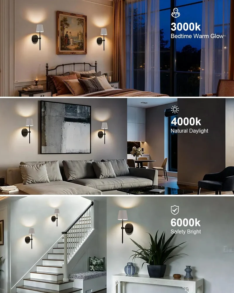 Sleek Small Black Battery Operated Wall Sconces Set of 2 Game Changer Wireless Design With No Hardwire Renter Friendly No Sweat Assembly for Modern Indoor Lighting
