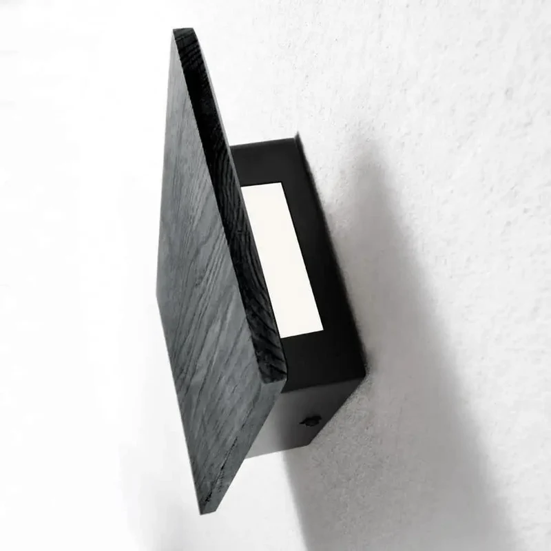 Knockout Flat Wall Sconce With Genuine Wood Panels And A Hassle Free Switch, Up And Down Led Lights Provide Heavy Duty Illumination For Slick Bedroom And Hallway Decor, Retro Modern Fixtures, Top Shelf Warm White Glow
