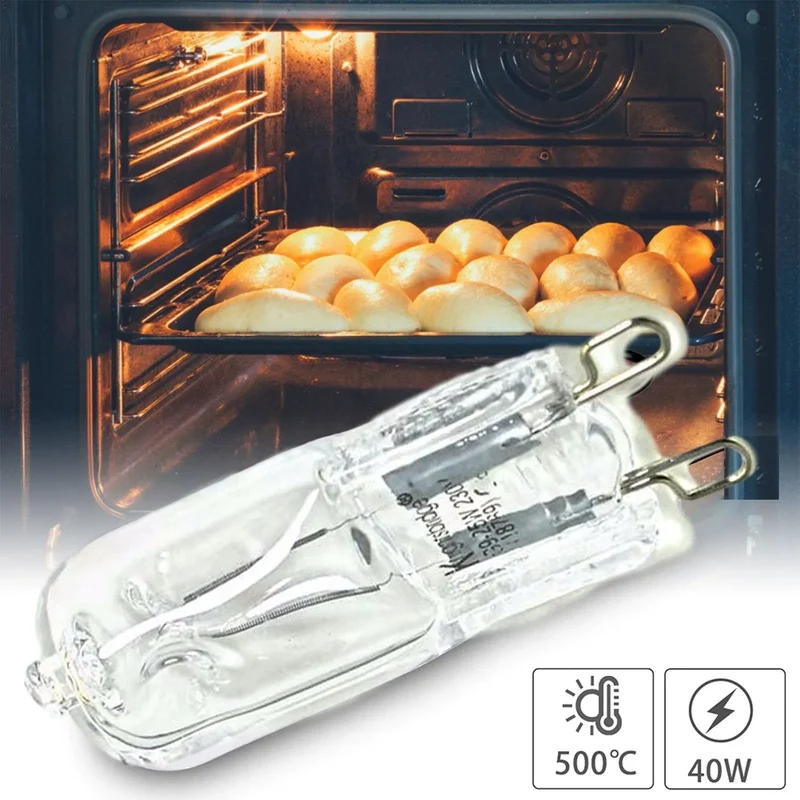 Ampoule halogène G9 40W 220-240V pour four 500°C