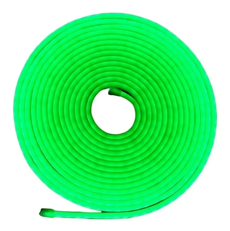 Bande LED néon flexible 12V Vert 5M