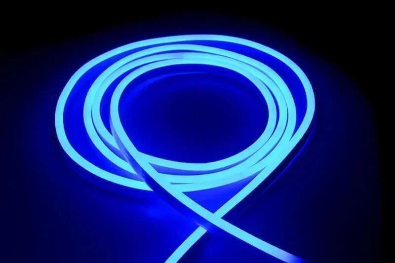 Bande LED néon flexible 12V Bleu 8M