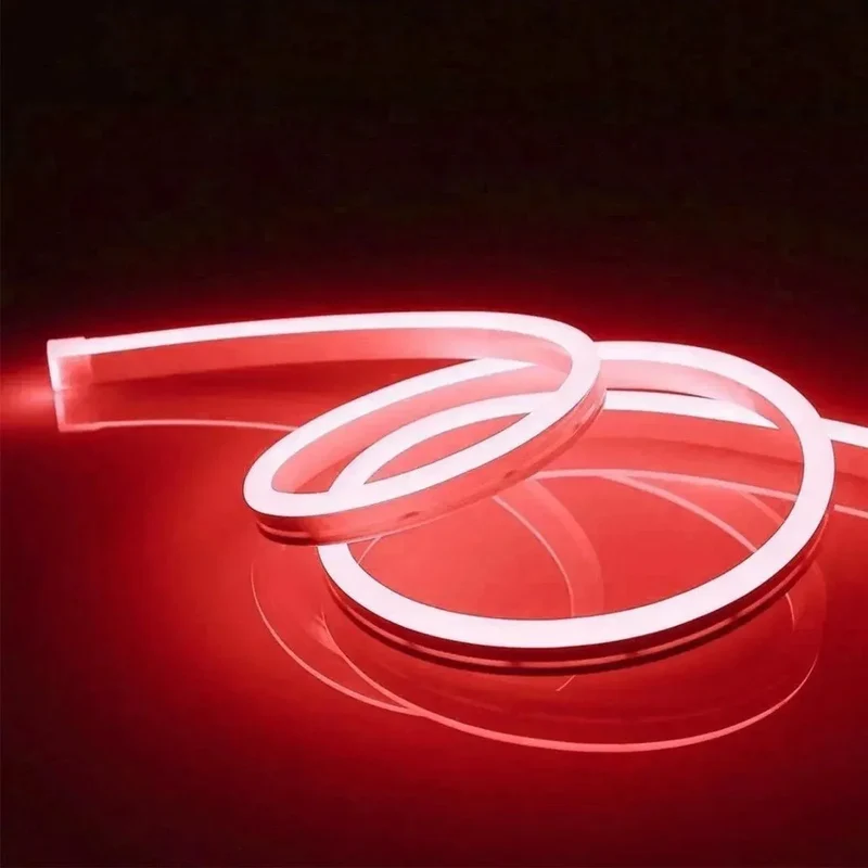 Bande LED néon flexible 12V Rouge 8M