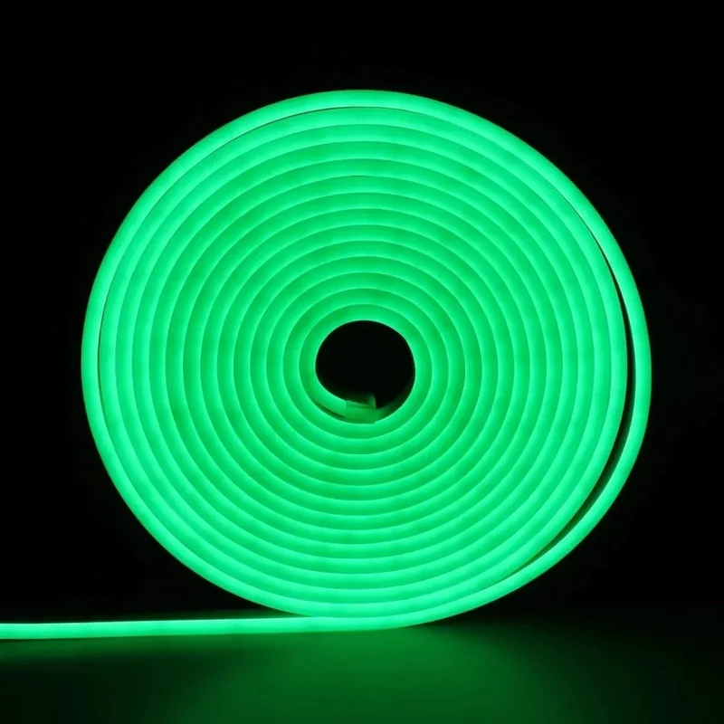 Bande LED néon flexible 12V Vert 8M