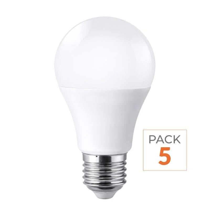Pack de 5 - Ampoule LED E27 5W 220V RGBW