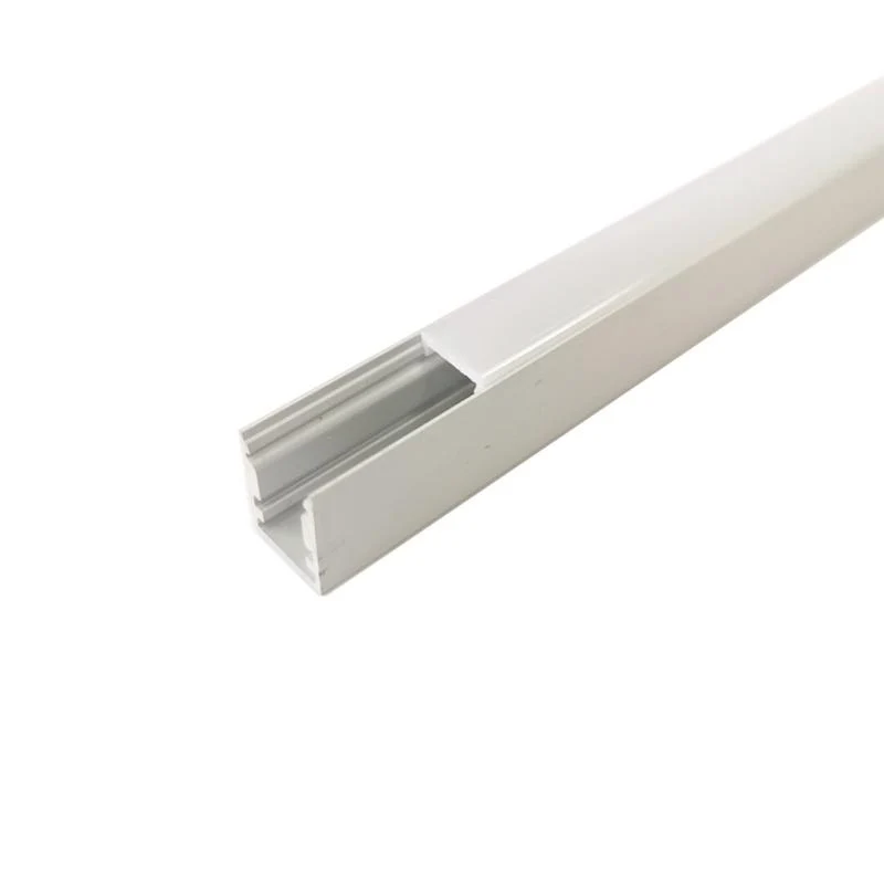 Profilé Aluminium 1m pour Ruban LED avec Cache Blanc Opaque