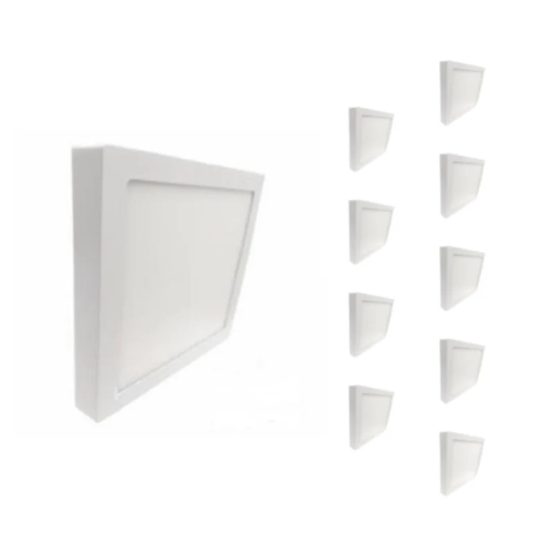 Plafonnier LED 24W 220V Carré - Pack de 10