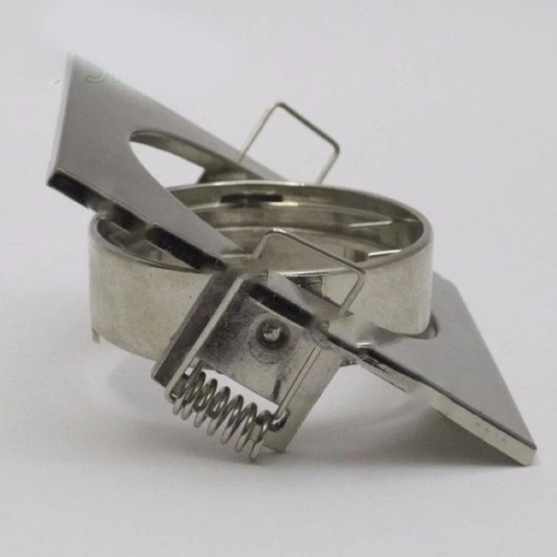 Support Spot LED GU10 Orientable Carré INOX - Pack de 10