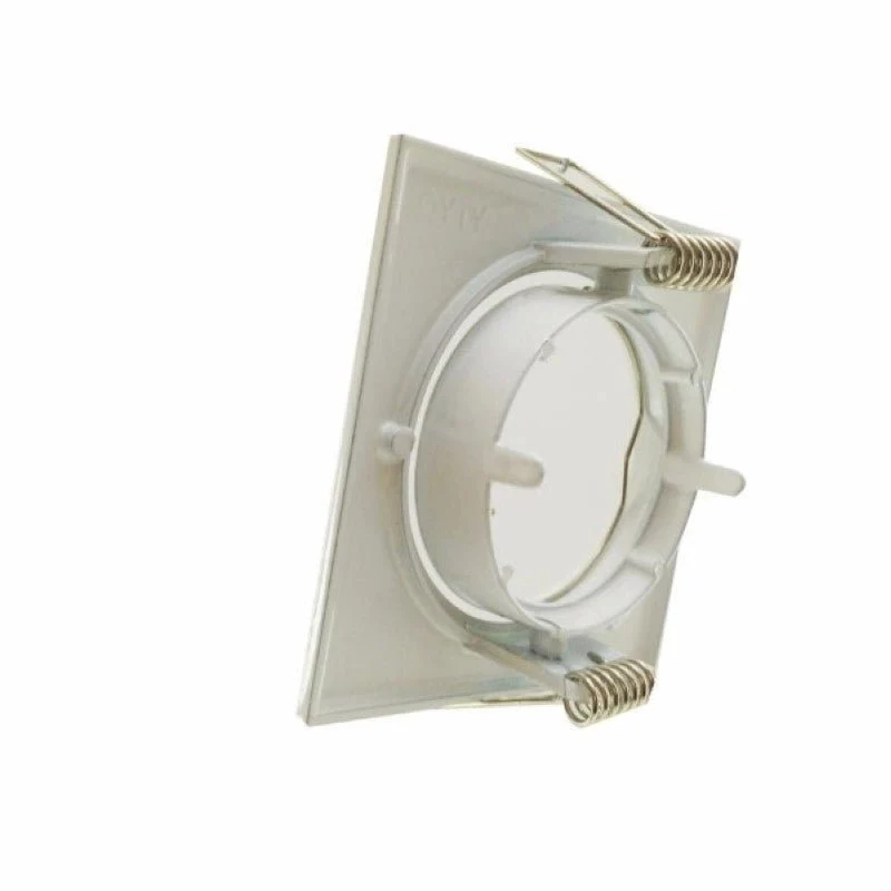 Support Spot Encastrable GU10 LED Orientable Carré BLANC - Pack de 10
