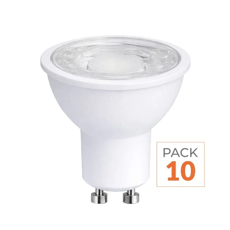 Ampoule LED GU10 8W 220V PAR16 COB - Pack de 10