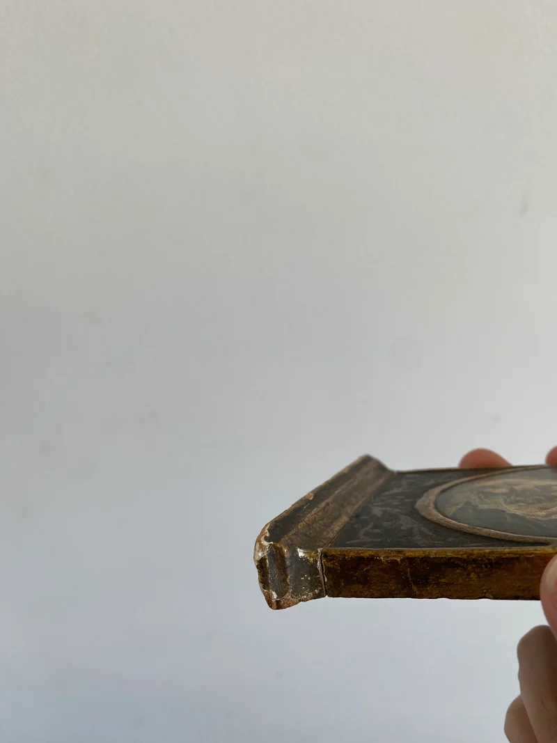 Peinture sur bois illustration chérubin