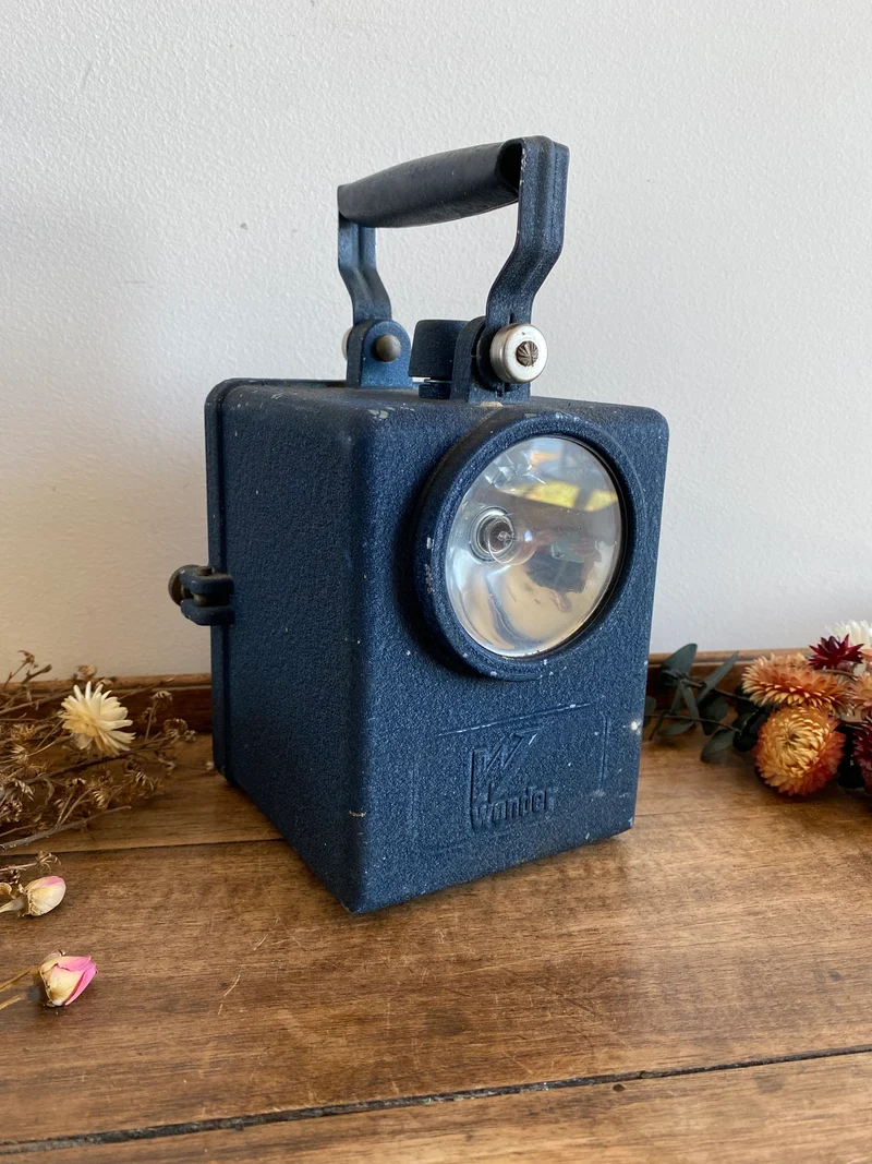 Lampe de chemineaux bleu marine