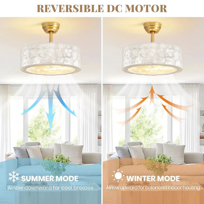 18 Inch Modern Gold Capiz Shell Fandelier Ceiling Fan With Light Delivers Ace Vibe And Dope Glow Slick Boho Chandelier Design Levels Up Every Room Easily