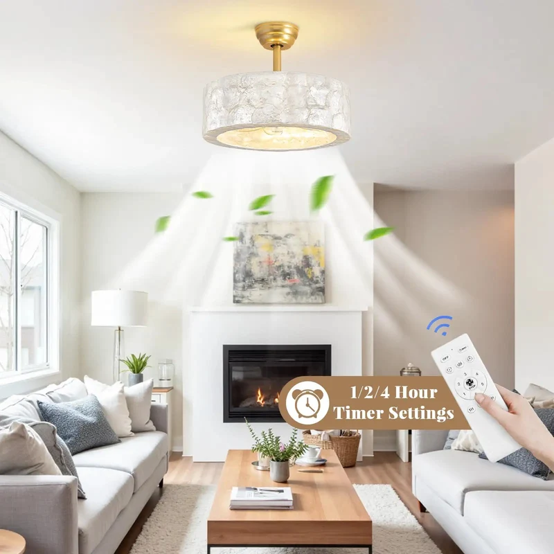 18 Inch Modern Gold Capiz Shell Fandelier Ceiling Fan With Light Delivers Ace Vibe And Dope Glow Slick Boho Chandelier Design Levels Up Every Room Easily